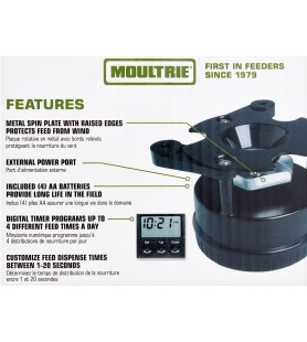 MOULTRIE ALIMENTADOR ALL-IN-ONE, PROGRAMMABLE FEEDER KIT