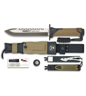 K25 TACTICAL SURVIVAL KNIFE THUNDER II CAMO SAND 32133