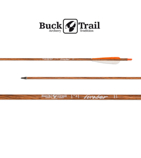 BUCK TRAIL CARBON ARROW TIMBER 6.2, NATURAL FEATHERS (UN)
