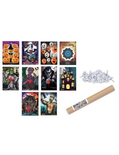 EGERTEC CONJUNTO 10  ALVOS HALLOWEEN