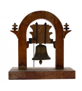 TO RENT / BRASS BELL WITH WODEN STRUCTURE