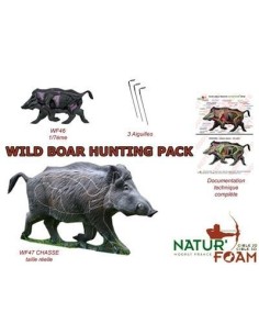 NATUR FOAM CIBLE 3D PACK CHASSE AU SANGLIER