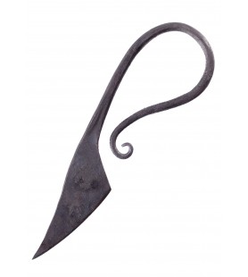 ULFBERTH Couteau utilitaire médiéval, forgé à la main, env. 15cm de long