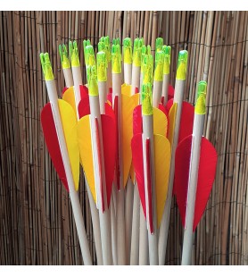 ABC WOOD ARROW 11/32 4" feathers (up to 45)