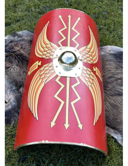 BM ESCUDO IMPERIAL LEGIONÁRIO ROMANO SCUTUM BOSSA LATÃO