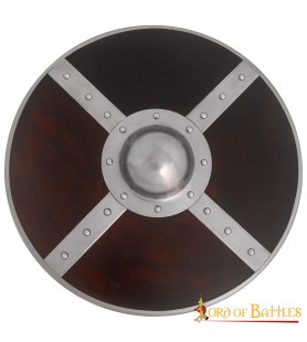 LOB Viking Wooden Shield with Steel Umbo and Fittings