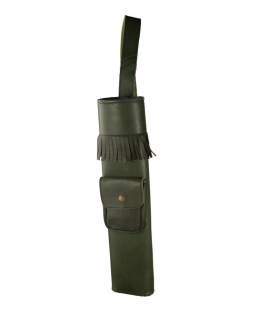 BUCK TRAIL LEATHER BACK QUIVER GREEN