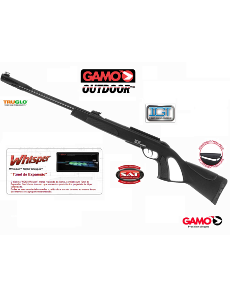 Gamo Whisper IGT, carabina de pressão de ar modelo CRF