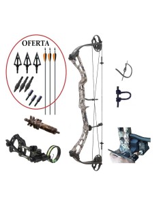 CONJUNTO ARCO COMPUESTO ELITE ARCHERY ENLIST RH 70 lbs 28"