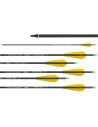 Flecha de carbono Skylon Frontier 6.2 con plumas, 6 ud