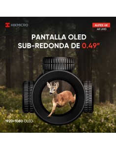 Hikmicro alpex 4k a50el, visor digital día y noche con LRF 2