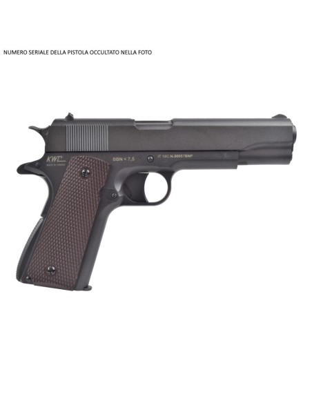 Pistola CO2 Bruni 1911 4,5 mm de chumbo diabolo