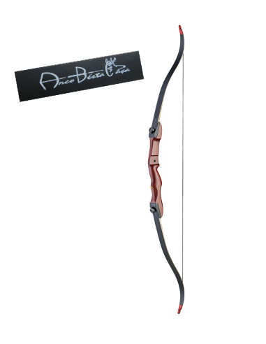 Arco de madeira ABC escola recurvo 68" 30 lbs, conjunto