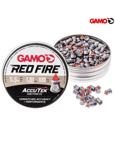 Chumbos 5.5 mm Gamo AccuTek Red Fire, lata de 100 un