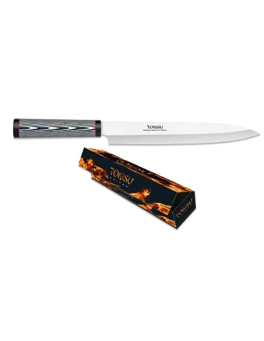 TOKISU CUCHILLO COCINA YANAGIBA HOJA DAMASCUS 23 CM (UN)