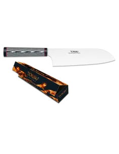 TOKISU CUCHILLO COCINA SANTOKU HOJA DAMASCUS 19.5 CM (UN)