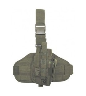 Tactical Holster, "Molle", leg- and belt fixing, black