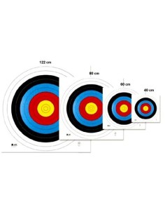FITA ALVO OFICIAL 122 CM c/ NUMEROS
