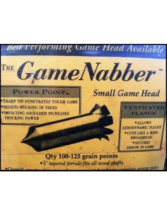 PONTA CAÇA MENOR GAMENABBER, FLECHA MADEIRA 125 GR.
