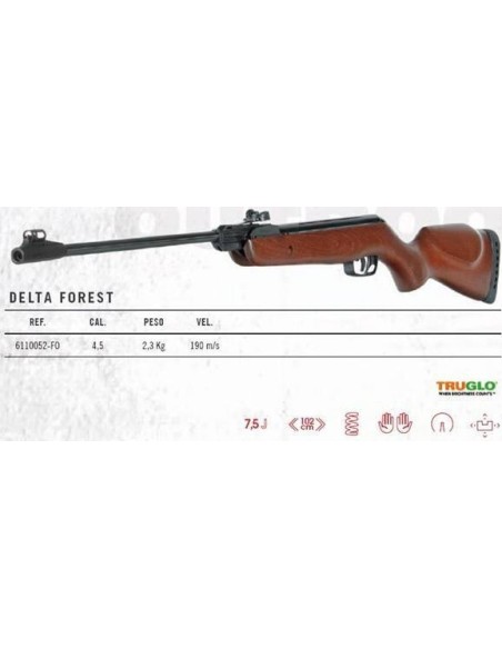 GAMO CARABINA PRESSÃO DE AR DELTA FOREST 4.5