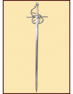 IRON ESPADA ITALIAN RAPIER com PUNHO OSSO Sec XVI