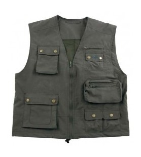 FOX MICROFASER VEST WITH POCKETS /GREEN