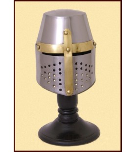 MINIATURA CAPACETE GREAT HELM C/ STAND