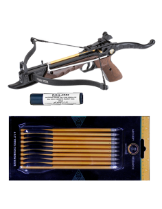 PACK EK PISTOLA BESTA COBRA WOOD ALUMÍNIO 80 175 FPS