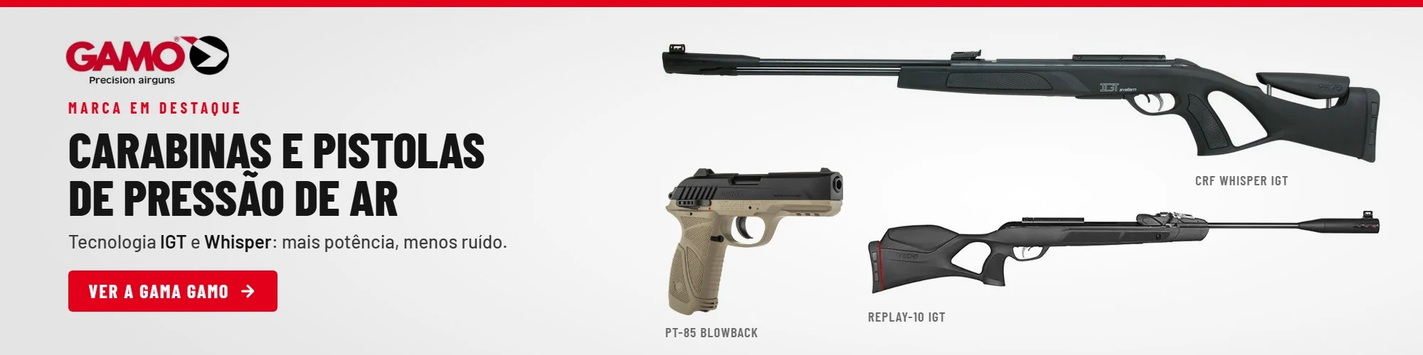 GAMO: carabinas e pistolas de pressão de ar